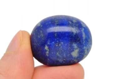 * LAPIS LAZULI AFGANISTAN NATURALNY MINERAŁ BĘBNOWANY DO KOLEKCJI NR 9 *