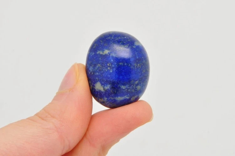 * LAPIS LAZULI AFGANISTAN NATURALNY MINERAŁ BĘBNOWANY DO KOLEKCJI NR 9 *