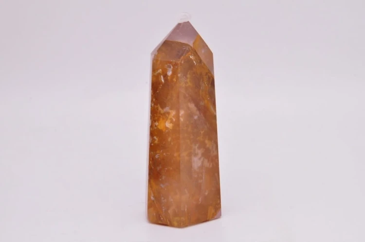 * KWARC Z LIMONITEM OBELISK WIEŻA CUDOWNY OKAZ JAKO PREZENT NR 7 *