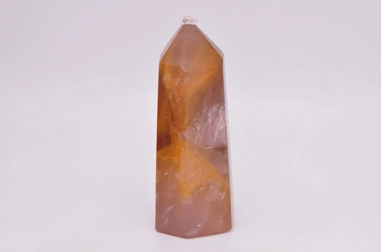 * KWARC Z LIMONITEM OBELISK WIEŻA CUDOWNY OKAZ JAKO PREZENT NR 7 *