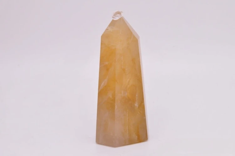 * KWARC Z LIMONITEM OBELISK POLEROWANA WIEŻA CUDOWNY KOLOR MINERAŁ NR 6 *