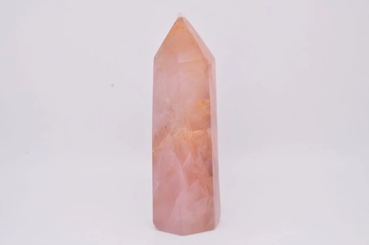 * KWARC Z HEMATYTEM MADAGASKAR OBELISK WIEŻA JASNY KOLOR NR 3 *