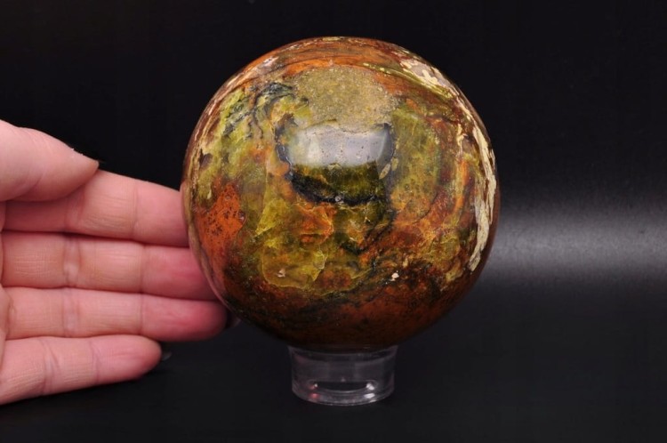 * OPAL ZIELONY MADAGASKAR KULA INTENSYWNA BARWA CIEKAWY WZÓR NR 1 *