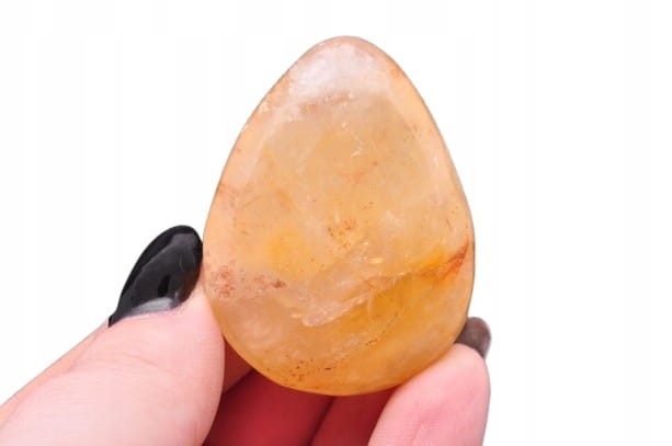 * KWARC Z LIMONITEM PŁASKI OKAZ SZLIFOWANY POLEROWANY MINERAŁ NR 5 *