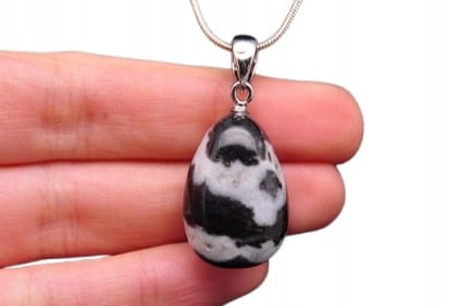 * JASPIS ZEBRA AFRYKA CIEKAWA ZAWIESZKA UNIKATOWA BIŻUTERIA NR 25 *