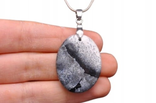 * OPAL DENDRYTOWY PRZEPIĘKNA ELEGANCKA ZAWIESZKA CIEKAWY WZÓR NR 12 *
