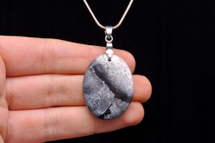 * OPAL DENDRYTOWY PRZEPIĘKNA ELEGANCKA ZAWIESZKA CIEKAWY WZÓR NR 12 *