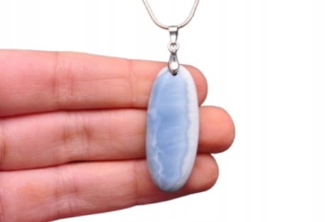 * OPAL BŁĘKITNY PERU WYJĄTKOWA ZAWIESZKA PRZEPIĘKNY NATURALNY OKAZ NR 35 *