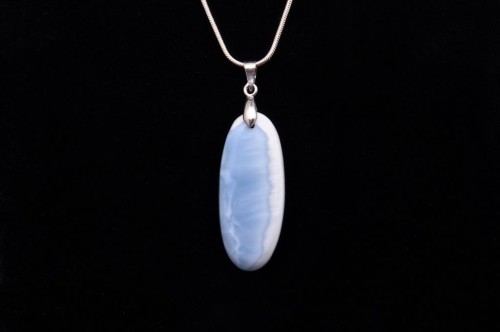 * OPAL BŁĘKITNY PERU WYJĄTKOWA ZAWIESZKA PRZEPIĘKNY NATURALNY OKAZ NR 35 *