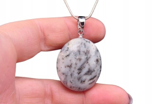 * OPAL DENDRYTOWY O CIEKAWYM WZORZE ELEGANCKA ZAWIESZKA NR 14 *