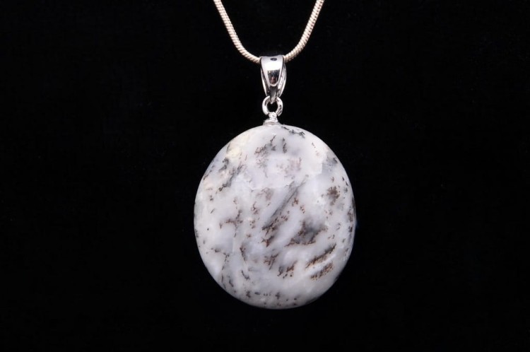 * OPAL DENDRYTOWY O CIEKAWYM WZORZE ELEGANCKA ZAWIESZKA NR 14 *