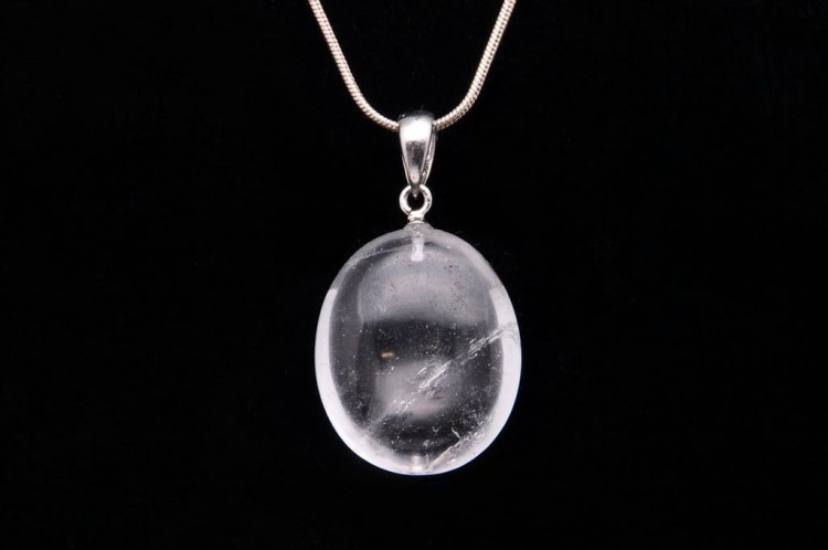 * KRYSZTAŁ GÓRSKI OWALNA ZAWIESZKA ŚLICZNY NATURALNY MINERAŁ NR 3 *