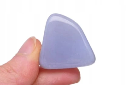 * CHALCEDON BŁĘKITNY AFRYKA UROKLIWY OKAZ BĘBNOWANY NR 7 *