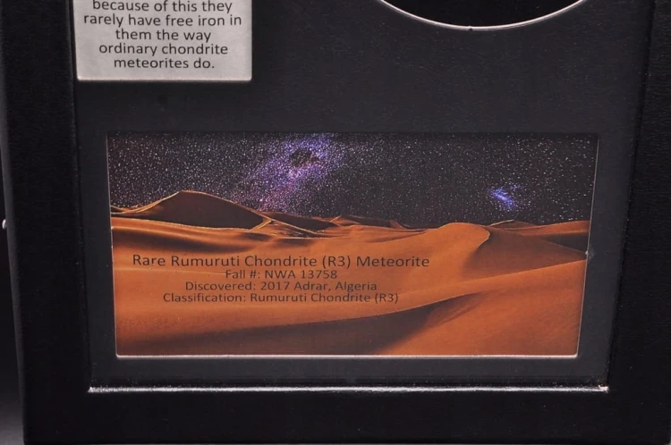 * METEORYT NWA 13758 R3 RARE RUMURUTI RZADKI OKAZ KOLEKCJONERSKI NR 4 *