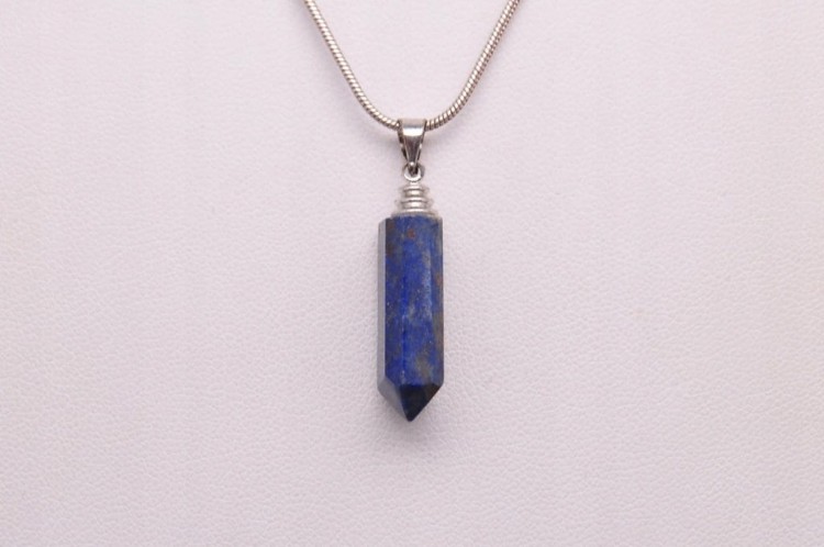 * LAPIS LAZULI ZAWIESZKA OBELISK CIEKAWY OKAZ NA KAŻDĄ OKAZJĘ NR 10 *