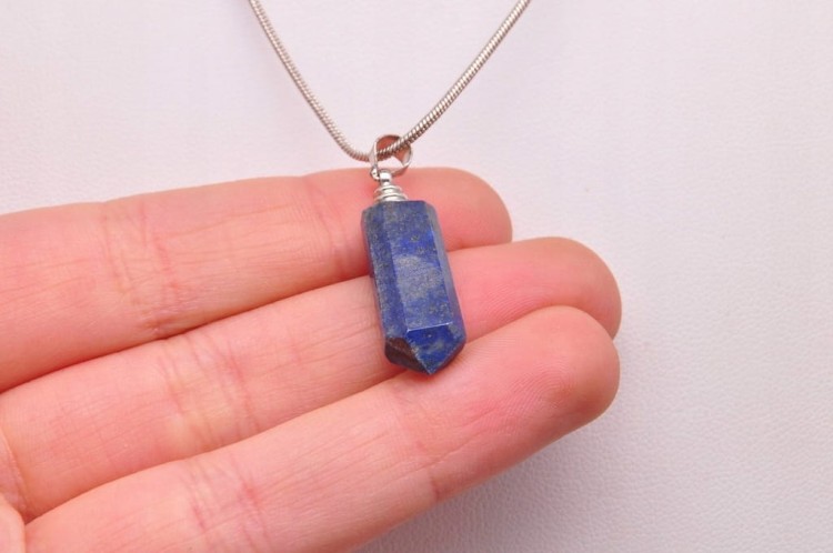 * LAPIS LAZULI ZAWIESZKA OBELISK CIEKAWY OKAZ NA KAŻDĄ OKAZJĘ NR 10 *