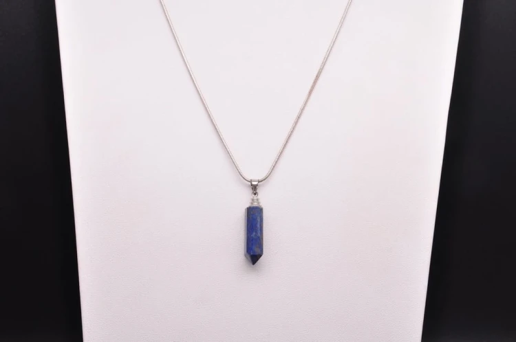 * LAPIS LAZULI ZAWIESZKA OBELISK CIEKAWY OKAZ NA KAŻDĄ OKAZJĘ NR 10 *