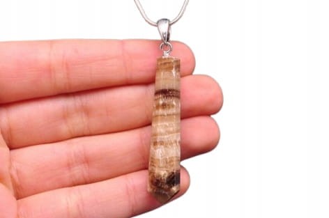 * ARAGONIT PRZEPIĘKNA PODŁUŻNA ZAWIESZKA NATURALNY MINERAŁ NR 20 *