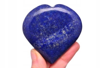 * LAPIS LAZULI PAKISTAN NIEBIESKIE UROKLIWE SERCE NATURALNY KAMIEŃ NR H87 *