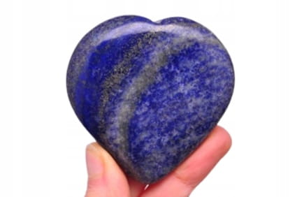 * LAPIS LAZULI PAKISTAN ŚLICZNE SERCE SERDUSZKO NIEBIESKI MINERAŁ NR H91 *