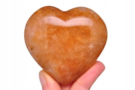 * KWARC Z LIMONITEM WYJĄTKOWE SERCE SERDUSZKO NA PREZENT NR H116 *