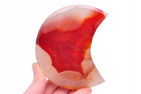 * AGAT SARDONYKS KARNEOL CHALCEDON KSIĘŻYC PIĘKNY OKAZ NR 1 *