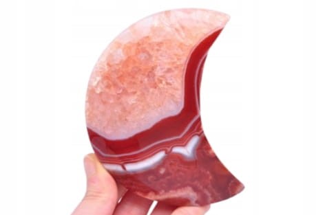 * AGAT SARDONYKS KARNEOL CHALCEDON UROKLIWY KSIĘŻYC CIEKAWY WZÓR NR 2 *