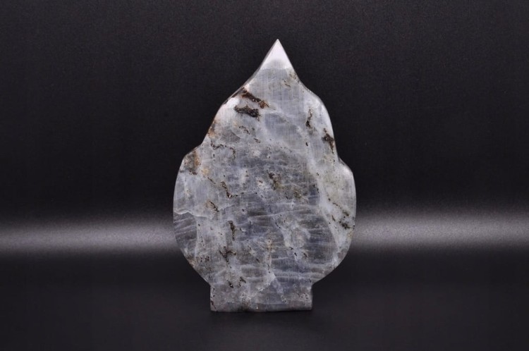 * LABRADORYT LIŚĆ STOJĄCY OKAZ ŚLICZNY KAMIEŃ NATURALNY NR 5 *