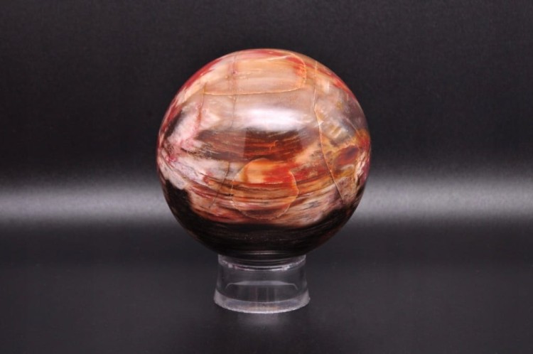 * SKAMIENIAŁE DREWNO MADAGASKAR WIELOKOLOROWA KULA ŚLICZNA BARWA NR 2 *