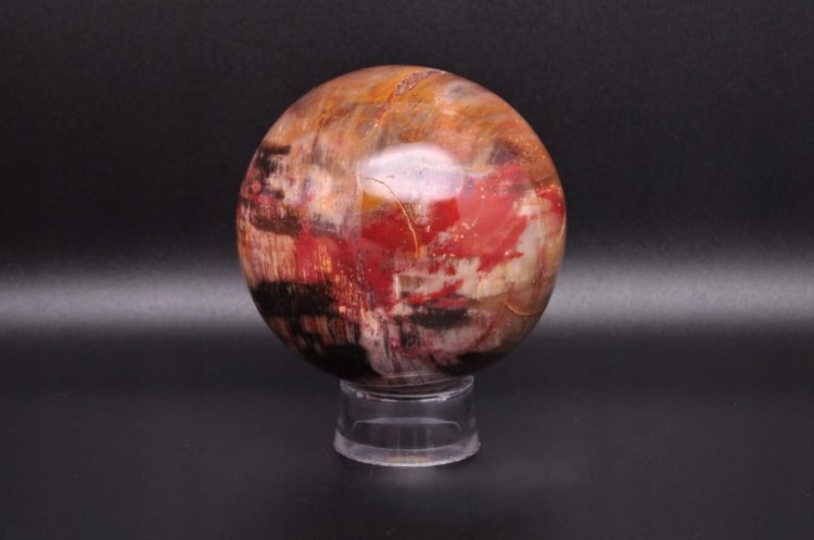 * SKAMIENIAŁE DREWNO MADAGASKAR WIELOKOLOROWA KULA ŚLICZNA BARWA NR 2 *