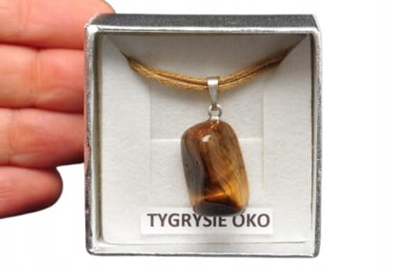 * TYGRYSIE OKO ZJAWISKOWA ZAWIESZKA KAMIEŃ NATURALNY NR 16 *
