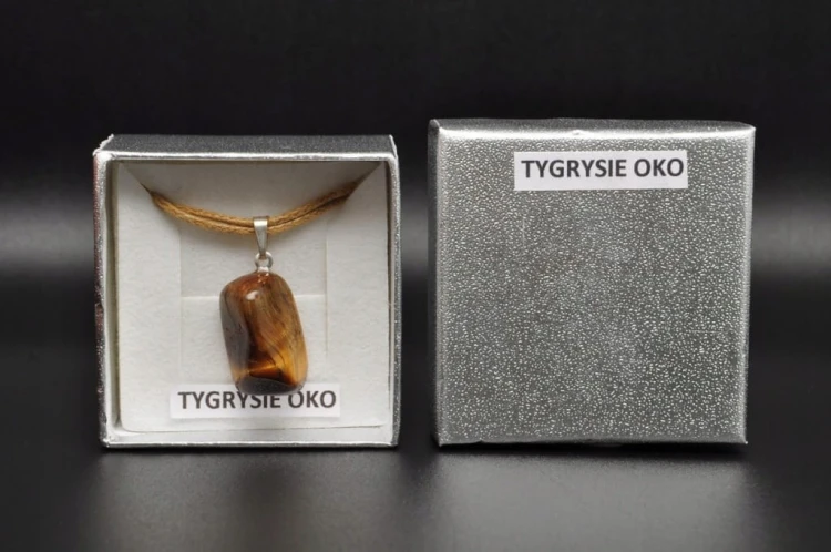 * TYGRYSIE OKO ZJAWISKOWA ZAWIESZKA KAMIEŃ NATURALNY NR 16 *