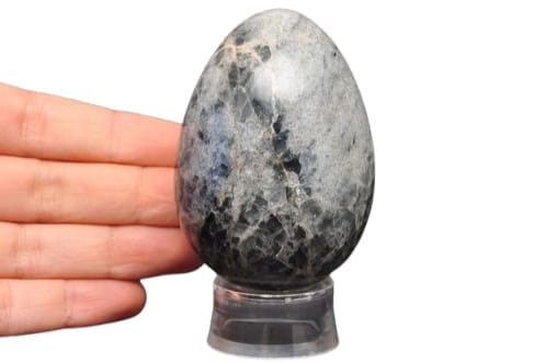 * KWARC NIEBIESKI JAJKO INTERESUJĄCY UROKLIWY OKAZ EGG06 *