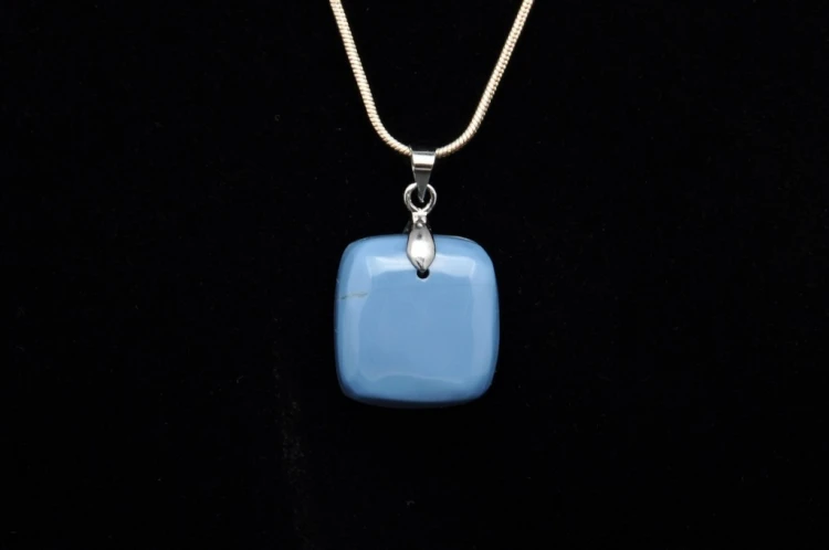 * ANGELIT PERU UROKLIWA PROSTOKĄTNA ZAWIESZKA ELEGANCKI MINERAŁ NR 2 *