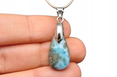 * LARIMAR DOMINIKANA PRZEPIĘKNA ZAWIESZKA CIEKAWY WZÓR NR 9 *