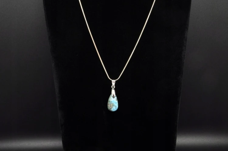 * LARIMAR DOMINIKANA PRZEPIĘKNA ZAWIESZKA CIEKAWY WZÓR NR 9 *