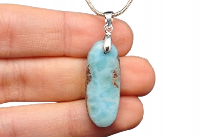 * LARIMAR DOMINIKANA ELEGANCKA ZAWIESZKA BARDZO DOBRA JAKOŚĆ NR 6 *