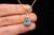 * LARIMAR DOMINIKANA PIĘKNA ZAWIESZKA NATURALNA BIŻUTERIA NR 4 *