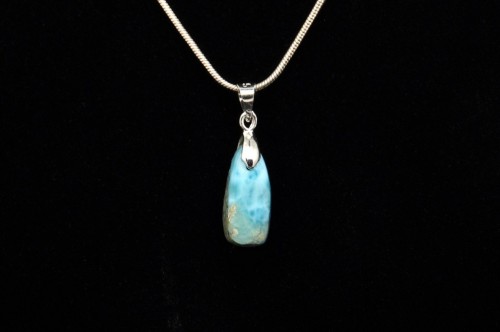 * LARIMAR DOMINIKANA ŚLICZNA ZAWIESZKA BŁĘKITNA BARWA NR 2 *