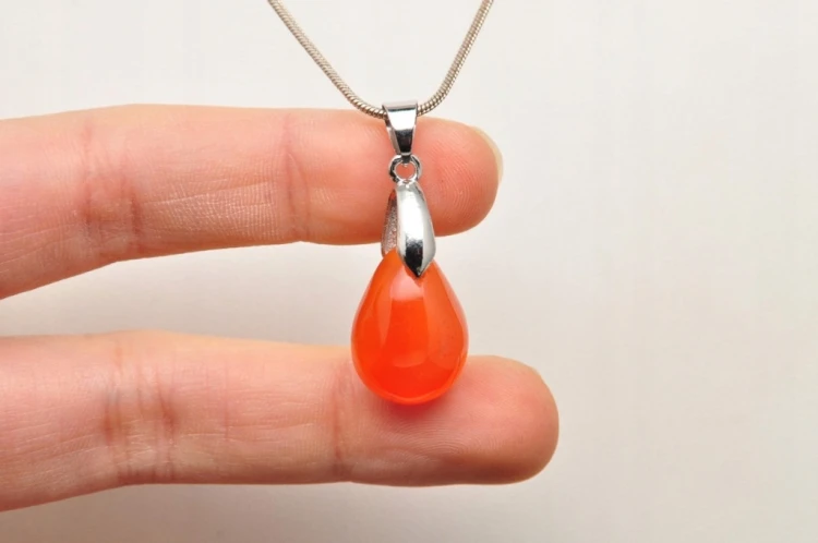 * KARNEOL BRAZYLIA PIĘKNA ZAWIESZKA ELEGANCKA BIŻUTERIA NR 1 *