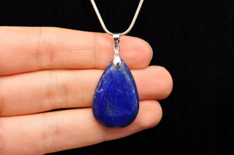* LAPIS LAZULI UROKLIWA ZAWIESZKA BARDZO DOBRA JAKOŚĆ NR 4 *