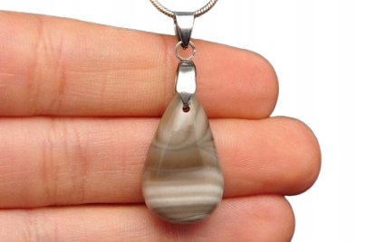 * KRZEMIEŃ PASIASTY INTERESUJĄCA ZAWIESZKA KAMIEŃ NATURALNY NR 3 *