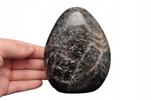 * KAMIEŃ KSIĘŻYCOWY MADAGASKAR MOONSTONE MOCNA BARWA STOJĄCY KAMIEŃ NR 7 *