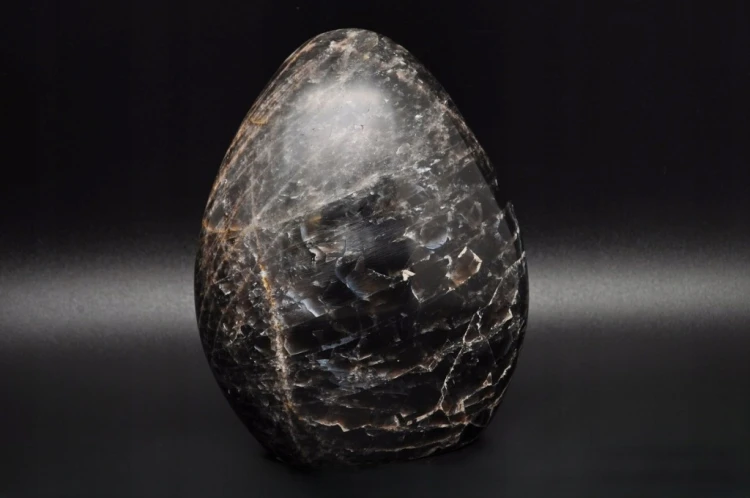 * KAMIEŃ KSIĘŻYCOWY MADAGASKAR MOONSTONE MOCNA BARWA STOJĄCY KAMIEŃ NR 7 *