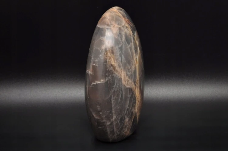 * KAMIEŃ KSIĘŻYCOWY MADAGASKAR MOONSTONE ATRAKCYJNA SREBRNA POŚWIATA NR 4 *