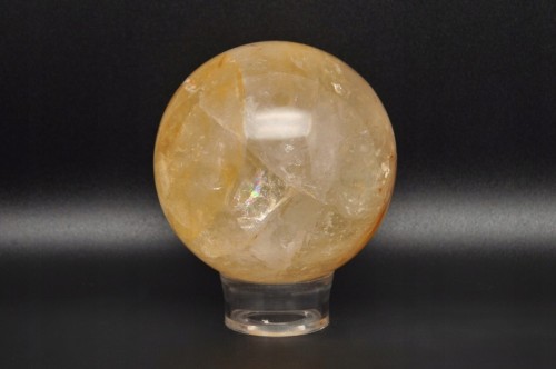 * KWARC Z LIMONITEM MADAGASKAR ŚLICZNA KULA PIĘKNA BARWA NR 1 *