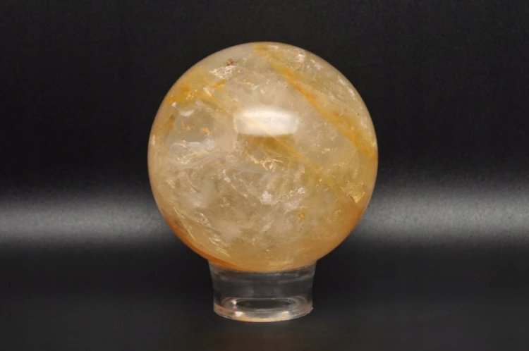 * KWARC Z LIMONITEM MADAGASKAR ŚLICZNA KULA PIĘKNA BARWA NR 1 *