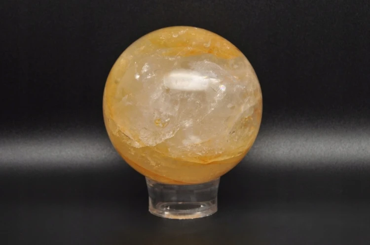 * KWARC Z LIMONITEM MADAGASKAR ŚLICZNA KULA PIĘKNA BARWA NR 1 *
