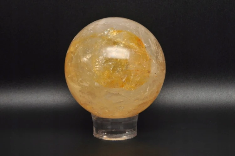 * KWARC Z LIMONITEM MADAGASKAR ŚLICZNA KULA PIĘKNA BARWA NR 1 *
