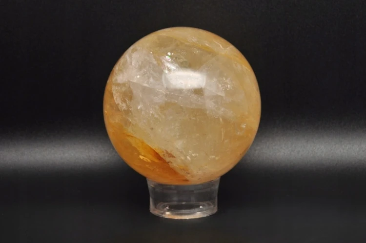 * KWARC Z LIMONITEM MADAGASKAR ŚLICZNA KULA PIĘKNA BARWA NR 1 *
